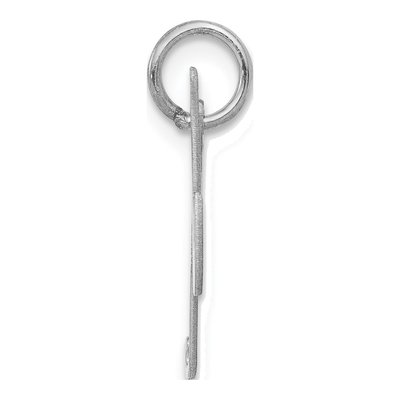 Sterling Silver Script Letter K Pendant – view 3