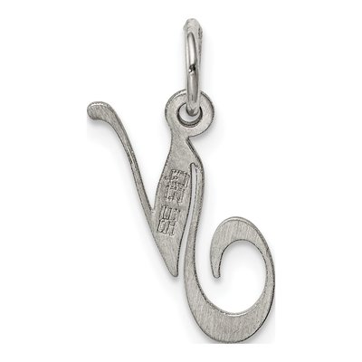Sterling Silver Letter N Charm – view 4