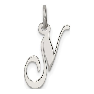 Sterling Silver Letter N Charm