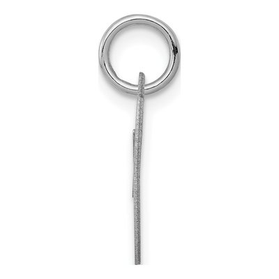 Sterling Silver Script Letter O Charm – view 3