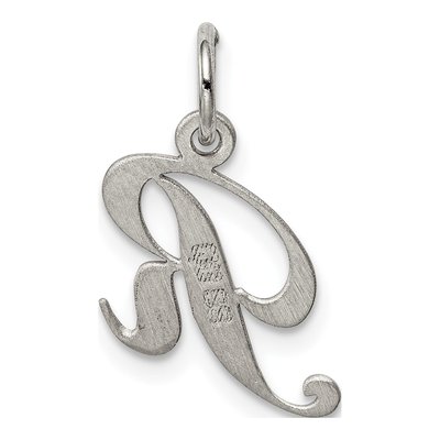 Sterling Silver Letter R Charm – view 5