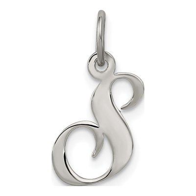Sterling Silver Letter S Charm