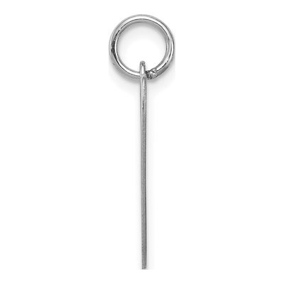 Sterling Silver Script Letter V Pendant – view 3