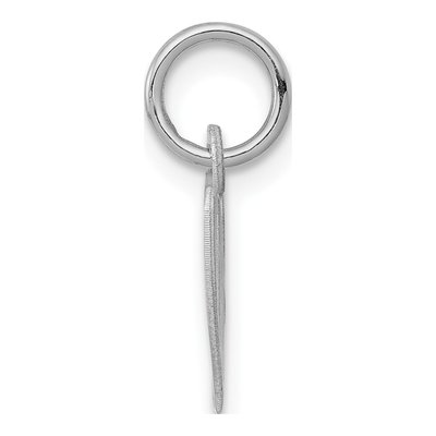 Sterling Silver Script Letter W Pendant – view 3