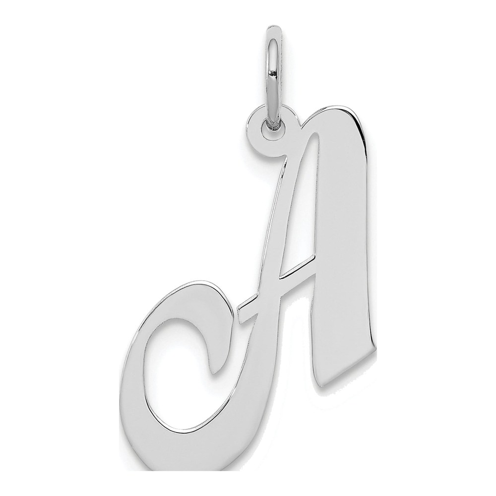 Sterling Silver Script Letter A Pendant