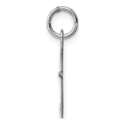Sterling Silver Script Letter F Charm – view 2