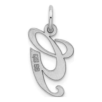 Sterling Silver Letter G Charm – view 4