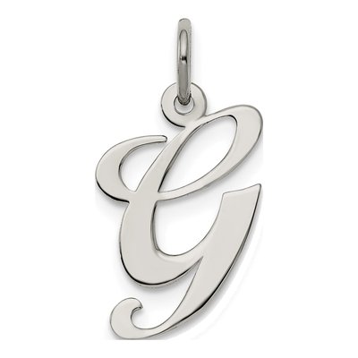 Sterling Silver Letter G Charm