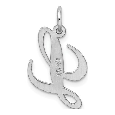 Sterling Silver Letter L Charm – view 4
