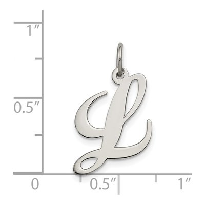 Sterling Silver Letter L Charm – view 5