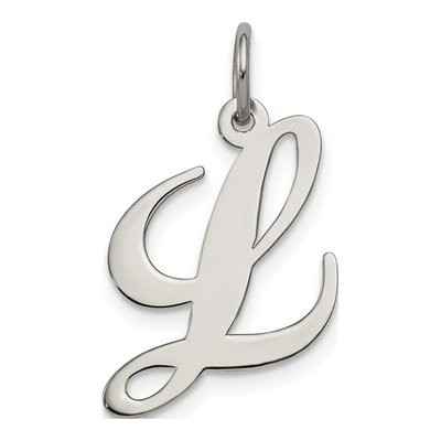 Sterling Silver Letter L Charm
