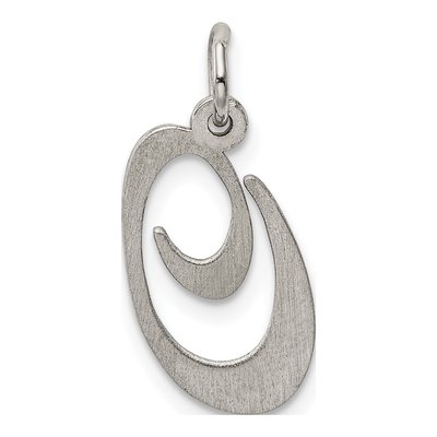 Sterling Silver Letter O Charm – view 4