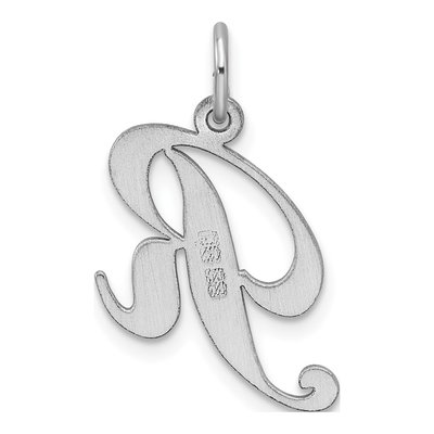 Sterling Silver Letter R Charm – view 4