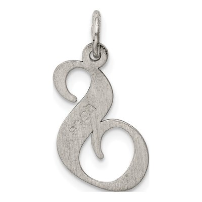 Sterling Silver Script Letter S Charm – view 4