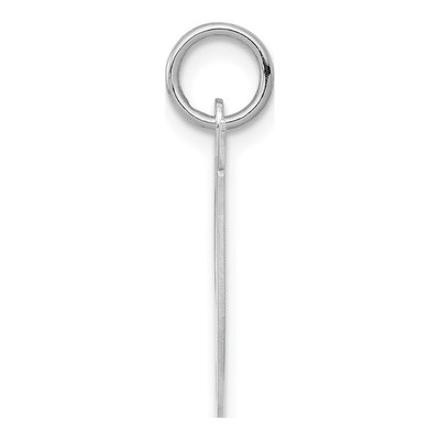 Sterling Silver Script Letter T Charm – view 2