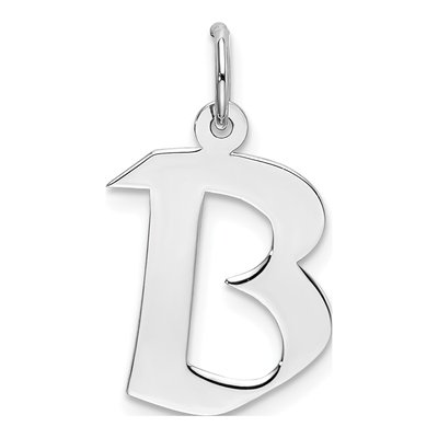 Sterling Silver Block Letter B Charm