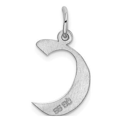 Sterling Silver Block Letter C Charm – view 4