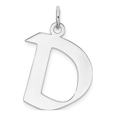 Sterling Silver Letter D Pendant