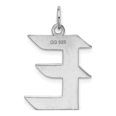 Sterling Silver Letter E Charm – view 4