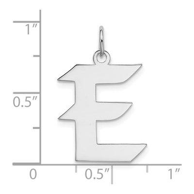 Sterling Silver Letter E Charm – view 5