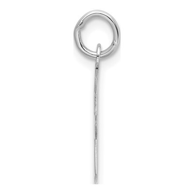 Sterling Silver Block Letter F Charm – view 3