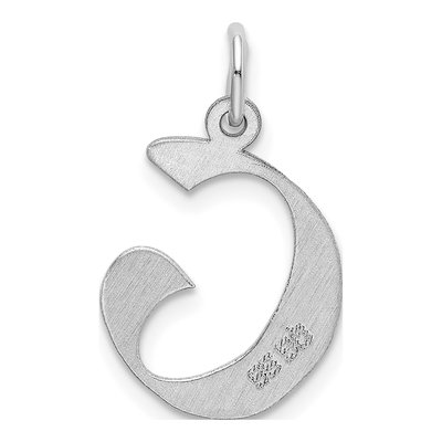 Sterling Silver Block Letter G Charm – view 4
