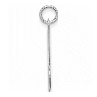 Sterling Silver Block Letter H Charm – view 3