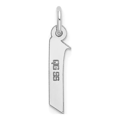 Sterling Silver Letter I Initial Charm – view 4