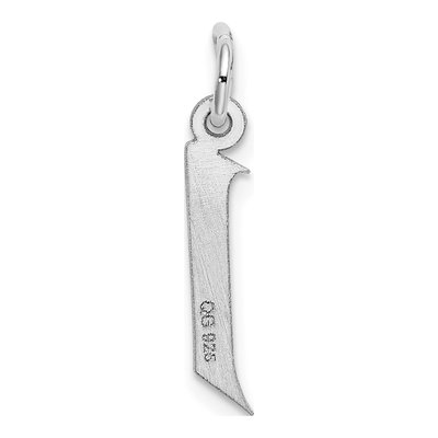 Sterling Silver Block Letter J Charm – view 5