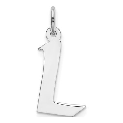 Sterling Silver Letter L Charm