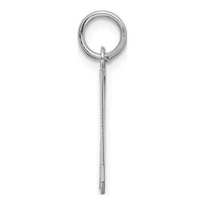 Sterling Silver Block Letter N Charm – view 3