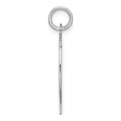 Sterling Silver Block Letter O Charm – view 3