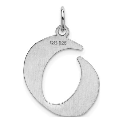 Sterling Silver Block Letter O Charm – view 4