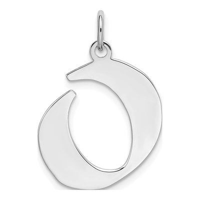 Sterling Silver Block Letter O Charm