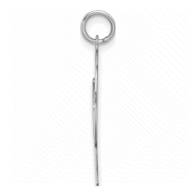 Sterling Silver Block Letter Q Charm – view 2