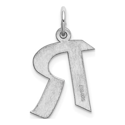Sterling Silver Letter R Charm – view 4