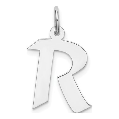 Sterling Silver Letter R Charm