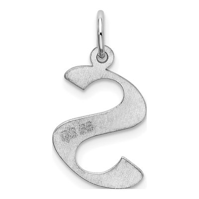 Sterling Silver Letter S Charm – view 4