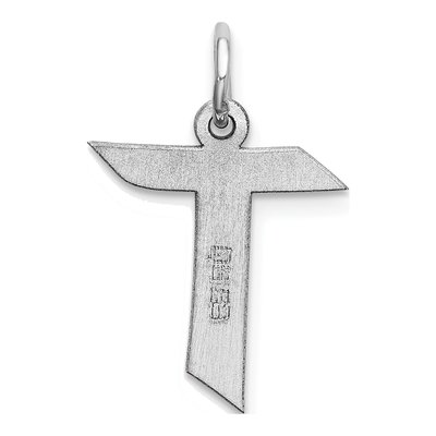 Sterling Silver Letter T Charm – view 4