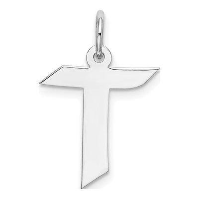 Sterling Silver Letter T Charm