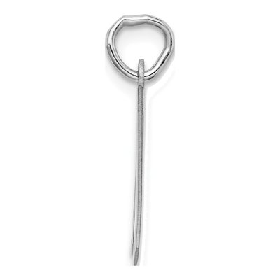 Sterling Silver Block Letter W Charm – view 3