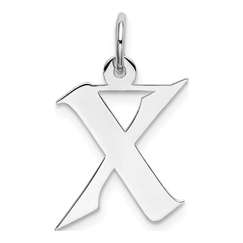Sterling Silver Initial X Charm