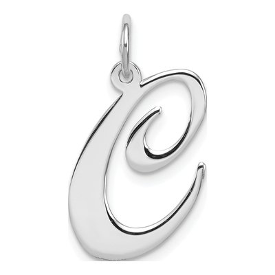 Sterling Silver Letter C Charm