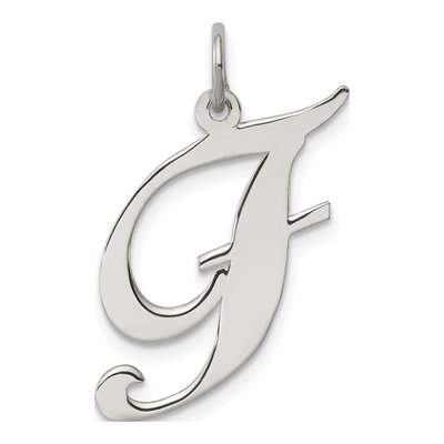 Sterling Silver Letter F Charm