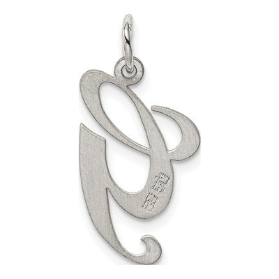 Sterling Silver Script Letter G Pendant – view 4