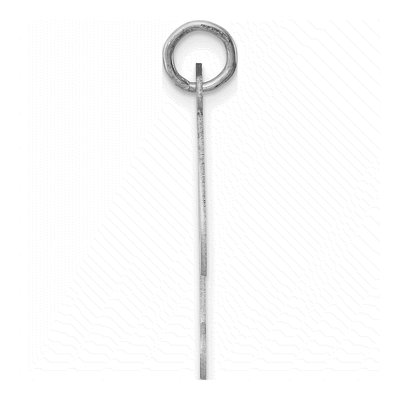 Sterling Silver Initial I Charm – view 2