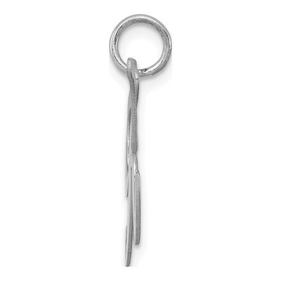 Sterling Silver Script Letter K Charm – view 3