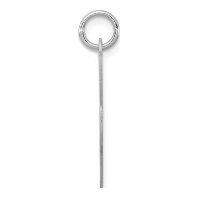 Sterling Silver Script Letter L Pendant – view 3