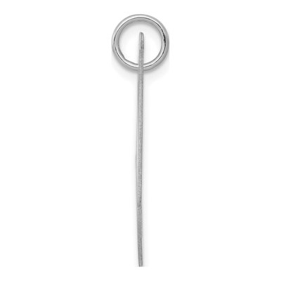 Sterling Silver Script Letter N Pendant – view 2