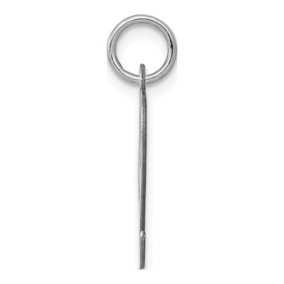Sterling Silver Script Letter Q Charm – view 3